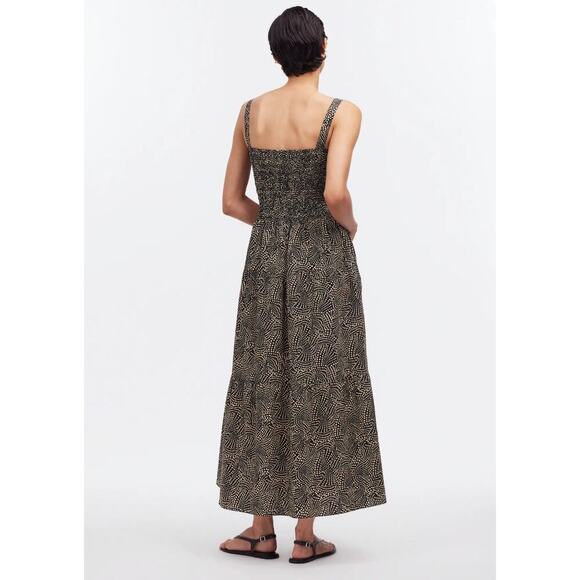 Madewell Black and Cream Maxi Dress - Picture 5 of 10